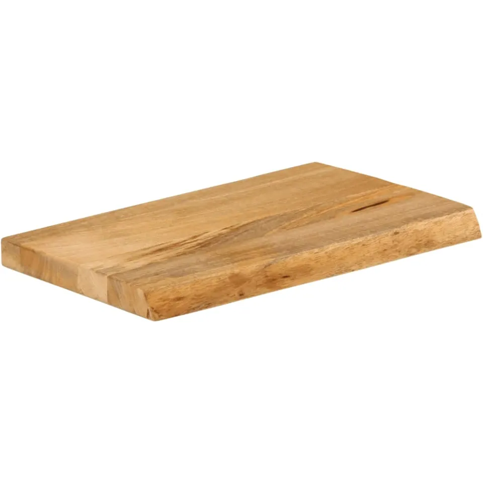 vidaXL Tafelblad met natuurlijke rand 40x20x2,5 cm massief mangohout Bruin