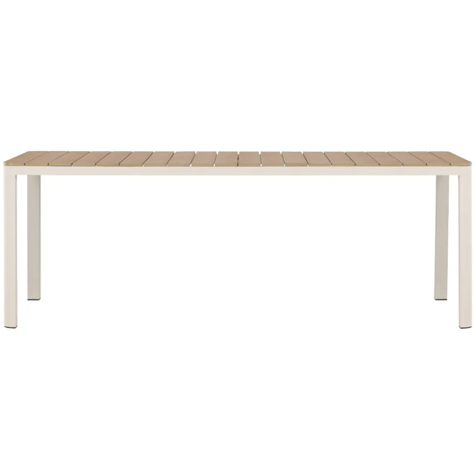 Nest outdoor Ingo polywood tuintafel beige - 210 x 90 cm, foto 4