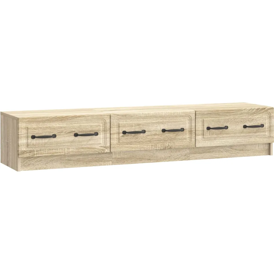 vidaXL TV-kast 147 x 34,5 x 27 cm Sonoma Eiken Bewerkt hout, foto 3
