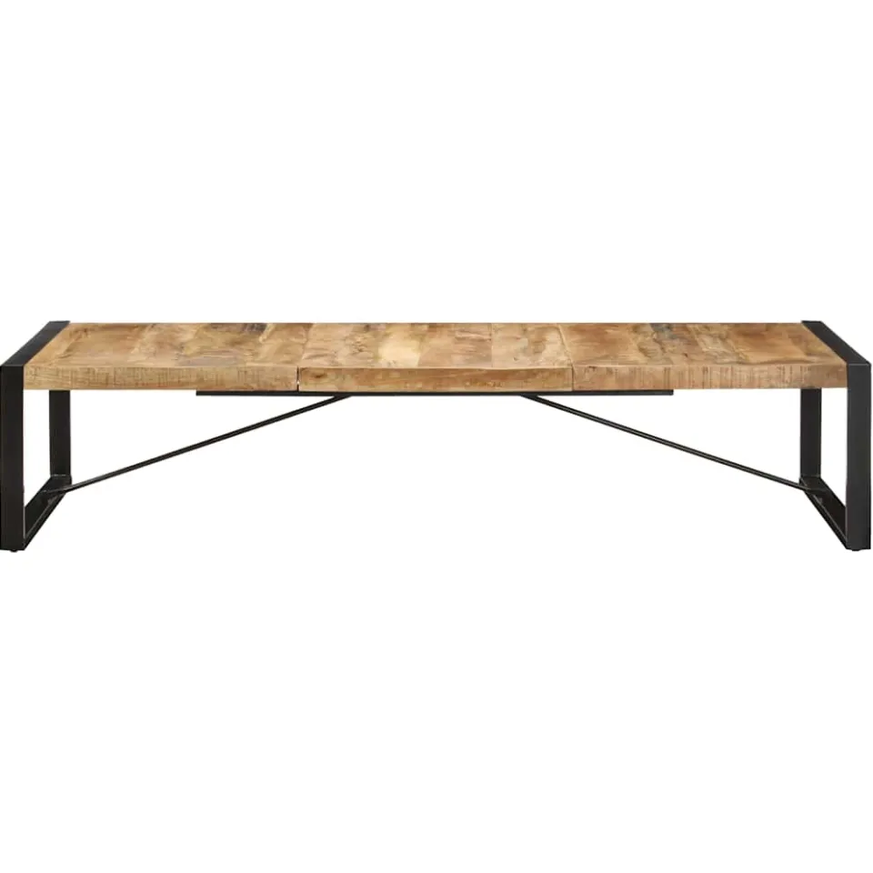 vidaXL Salontafel 180x90x40 cm ruw mangohout bruin, foto 2
