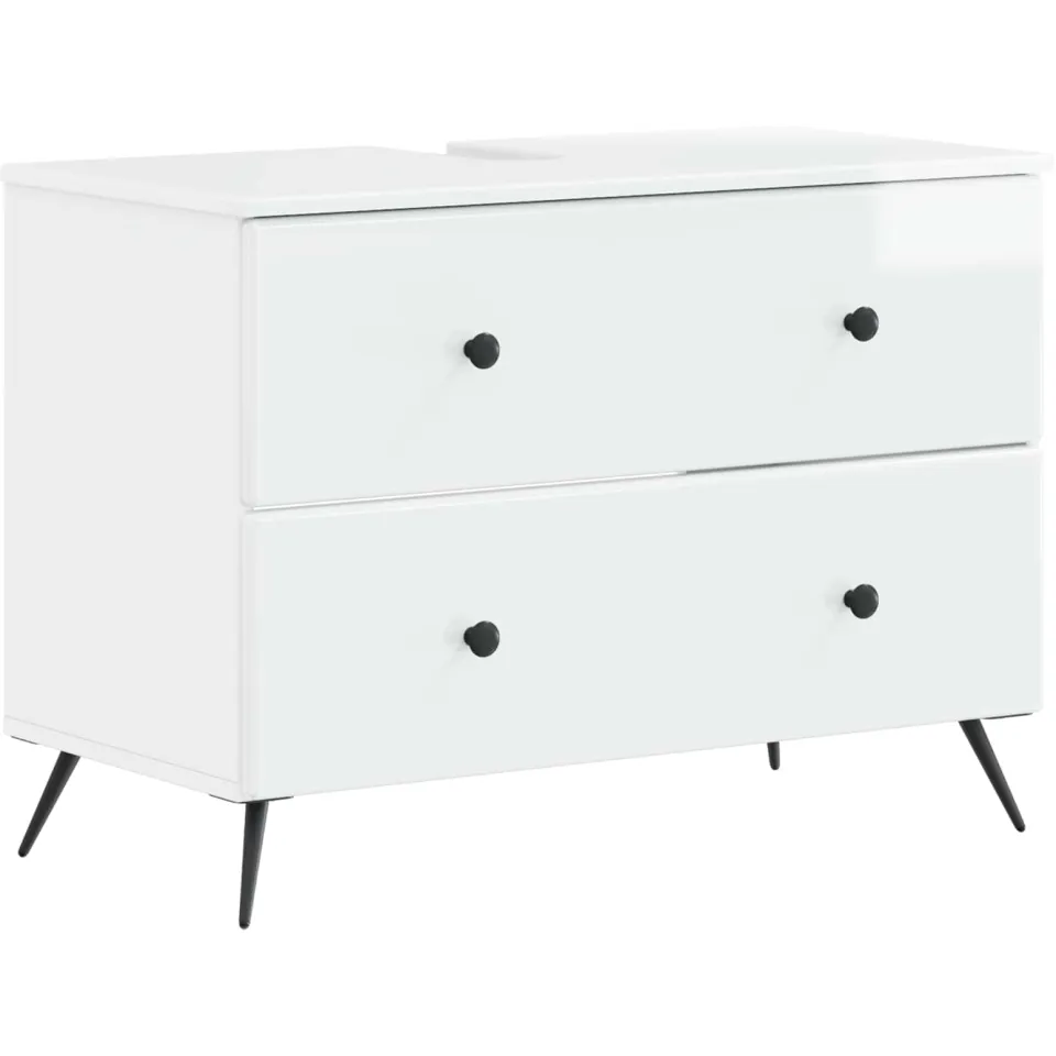 vidaXL Badkamer wastafelkast BREDA Hoogglans Wit 82 x 41 x 59 cm, foto 3
