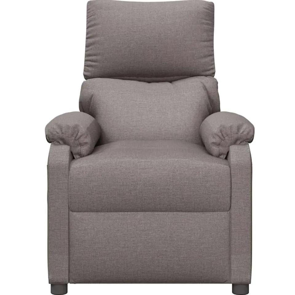 vidaXL Massagestoel stof taupe