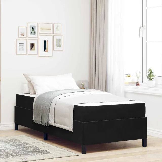 vidaXL Bedframe Zwart 80 x 200 cm Stof