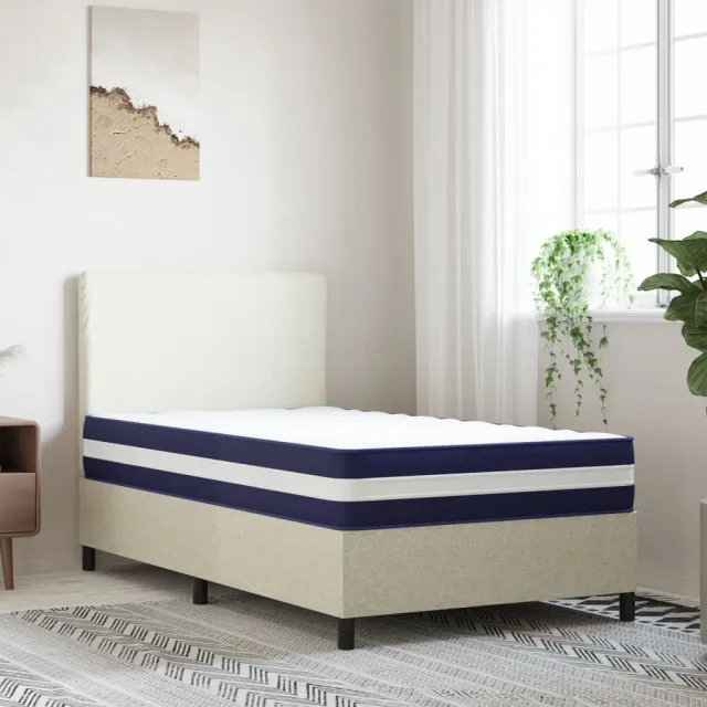 vidaXL Pocketveringmatras middelhard-hard 80x200 cm wit