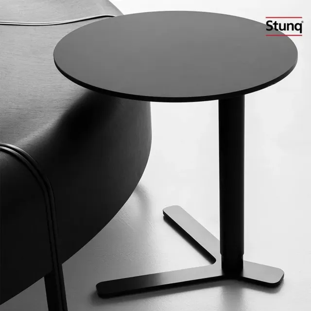 Stunq Ronde bijzettafel zwart mat – Scandinavisch design