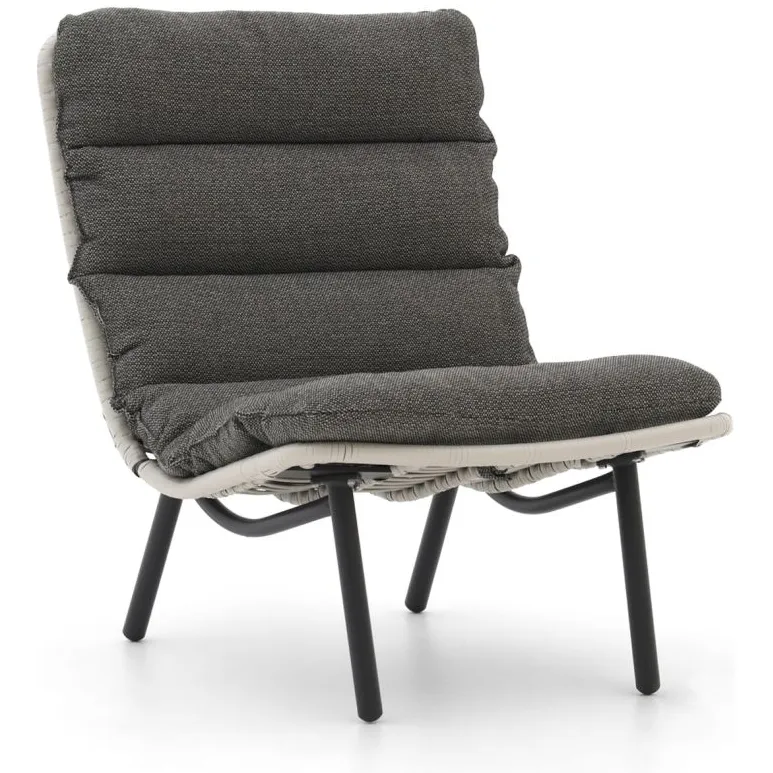 Forza Furniture Forza Marradi lounge tuinstoel met voetenbank grijs, foto 4