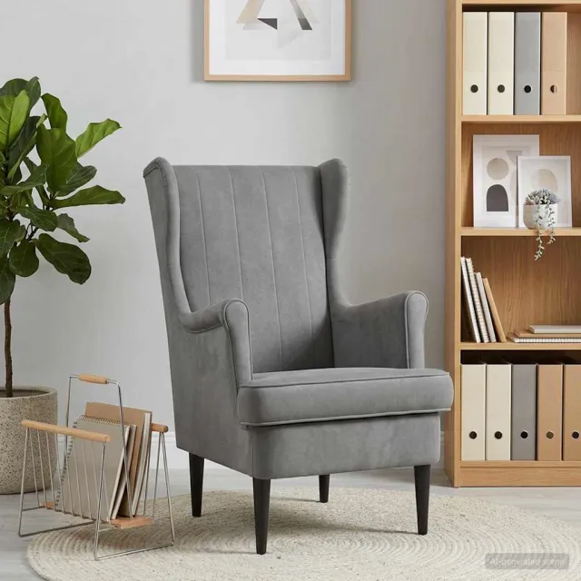 vidaXL Fauteuil Donkergrijs Fluweel