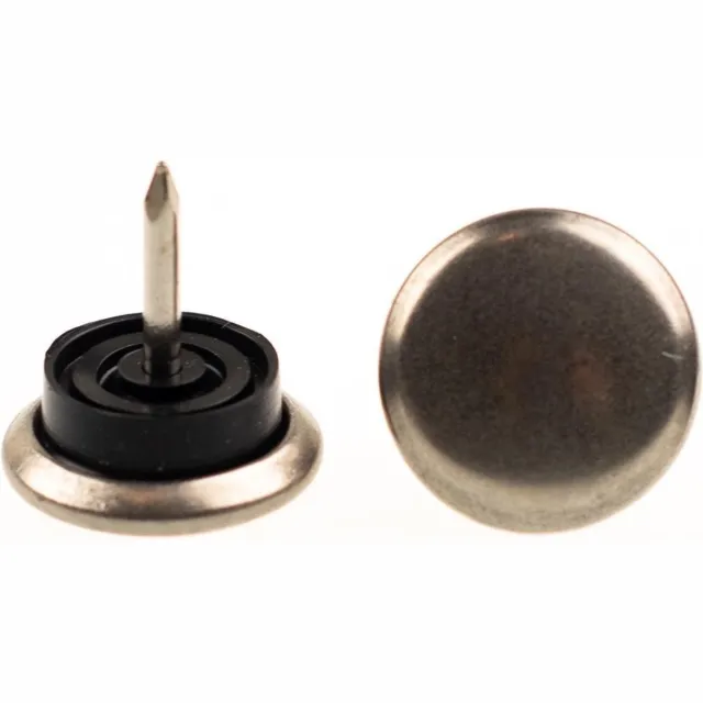 Verlofix Glijnagel Diam. 30mm Staal Rubber Zilvergrijs 4stuks