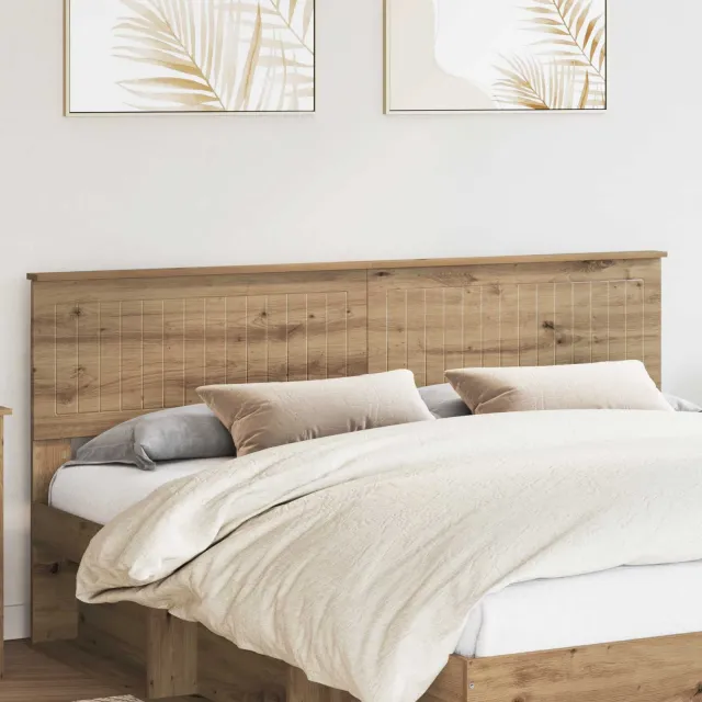 vidaXL Hoofdbord Artisan Eiken Bewerkt hout Bruin