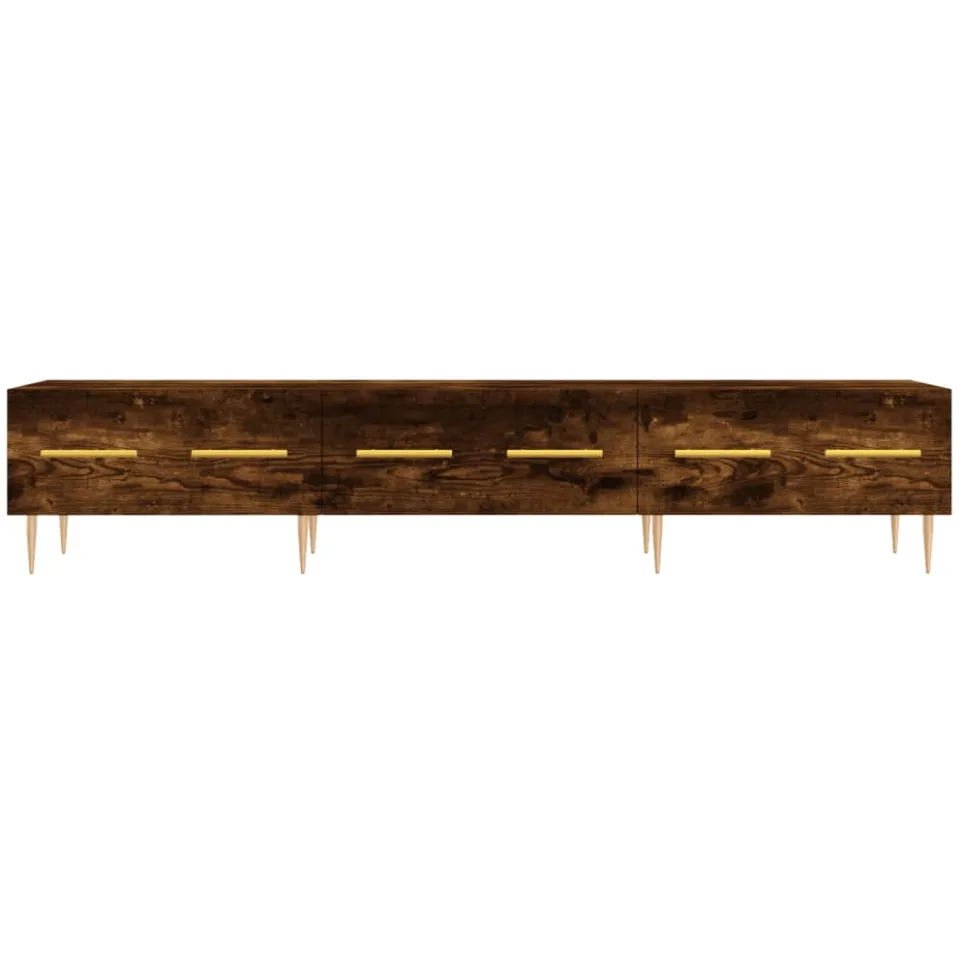 vidaXL Tv-meubel 150x36x30 cm bewerkt hout gerookt eikenkleurig Bruin