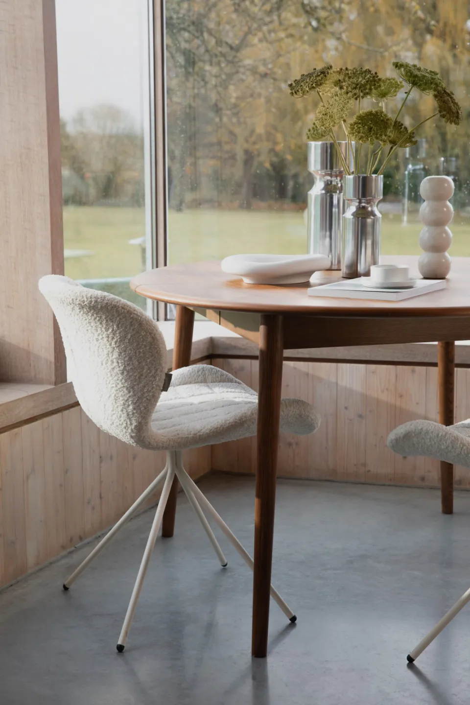 Zuiver Twist uitschuifbare ronde eettafel walnoot, foto 4