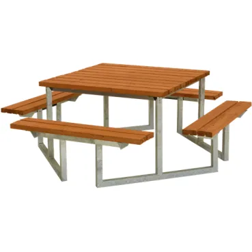 Trendyard Picknicktafel Vierkant Twist Teak
