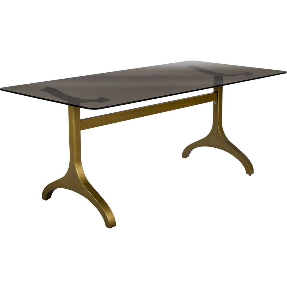 Dutchbone eetkamertafel Sansa (180x90 cm) goud, foto 2
