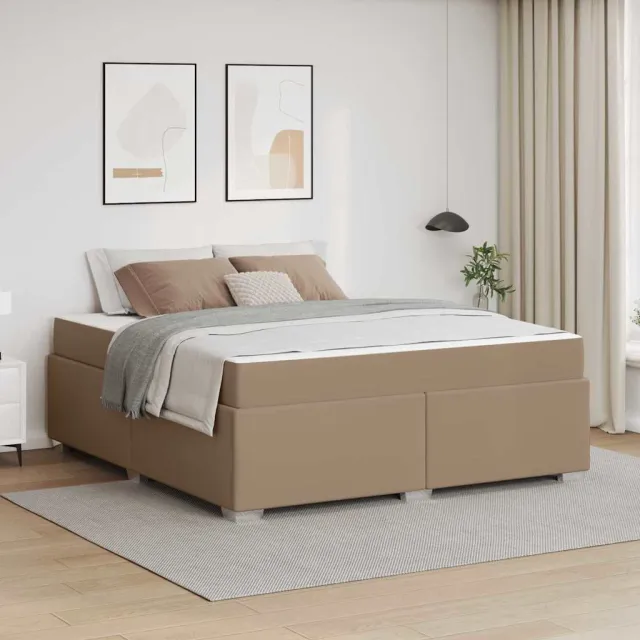 vidaXL Bedframe Cappuccino 180 x 200 cm PVC Bruin