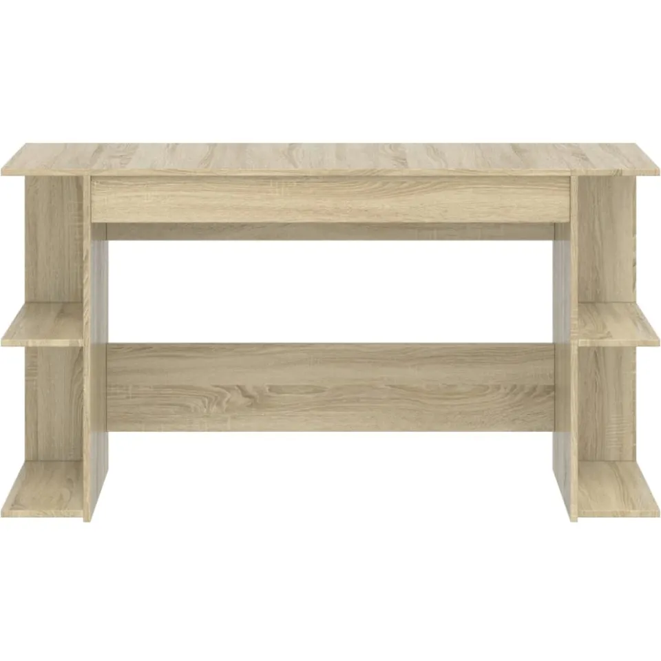 vidaXL Bureau 140x50x75 cm bewerkt hout sonoma eikenkleurig
