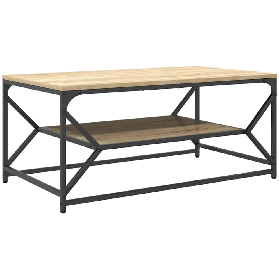 vidaXL Salontafel Sonoma Eiken 90 x 50 x 40 cm Bruin