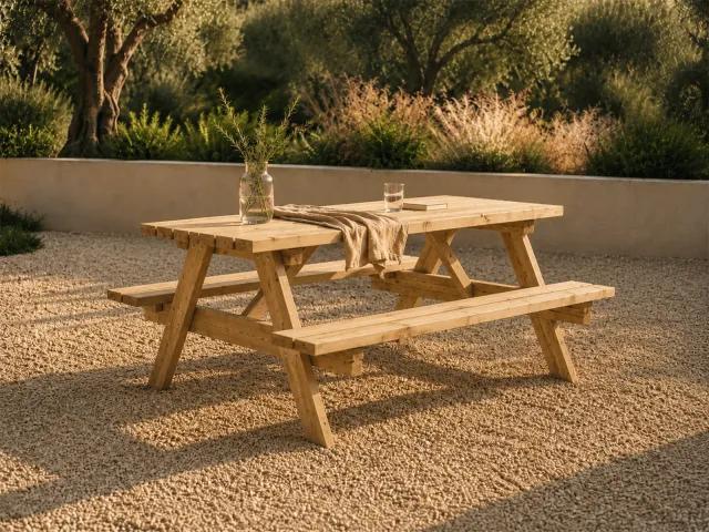 Mobistoxx Picknicktafel FLORENCE 4 personen noorse den/spar