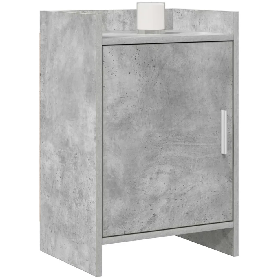 vidaXL Nachtkastjes 2 st Betongrijs 40 x 30 x 60 cm Bewerkt hout
