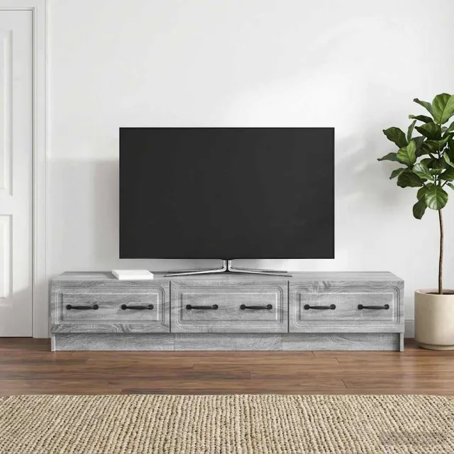 vidaXL TV-kast 147 x 34,5 x 27 cm Grijs sonoma Bewerkt hout, foto 2