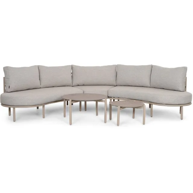Loungeset tuin 5 personen Aluminium Zand/Beige Lifestyle Garden Furniture Perla