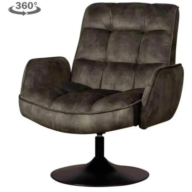 Tower Living Fauteuil Tropea draaibaar Adore - dark green 17 Donkergroen
