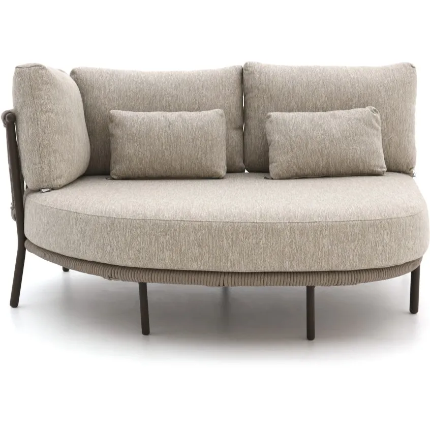 Suns Bardi chaise longue loungeset 2-delig rechts taupe, foto 4