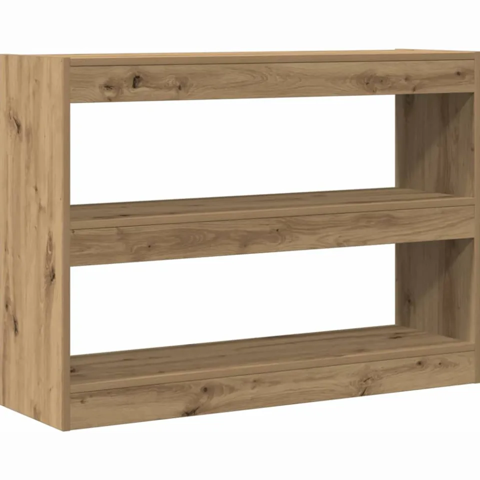 vidaXL Boekenkast 2-laags 100 x 30 x 72 cm Bewerkt hout bruin, foto 3