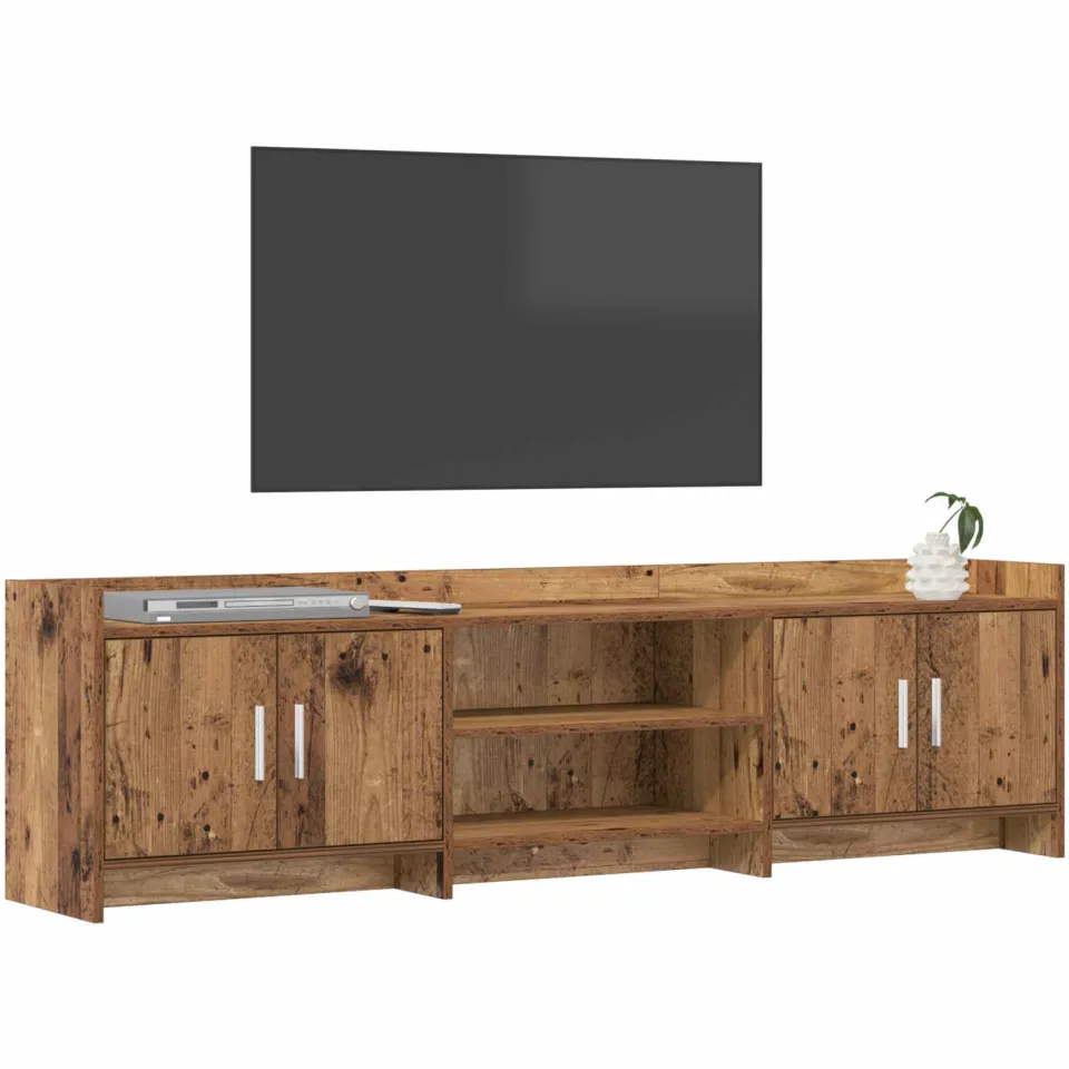 vidaXL TV-kast 168 x 33 x 47 cm Oud hout Bewerkt hout Bruin