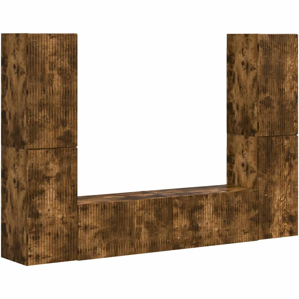 vidaXL Tv-meubelset 6 st 31 x 30 x 60 cm Gerookt eiken, foto 3