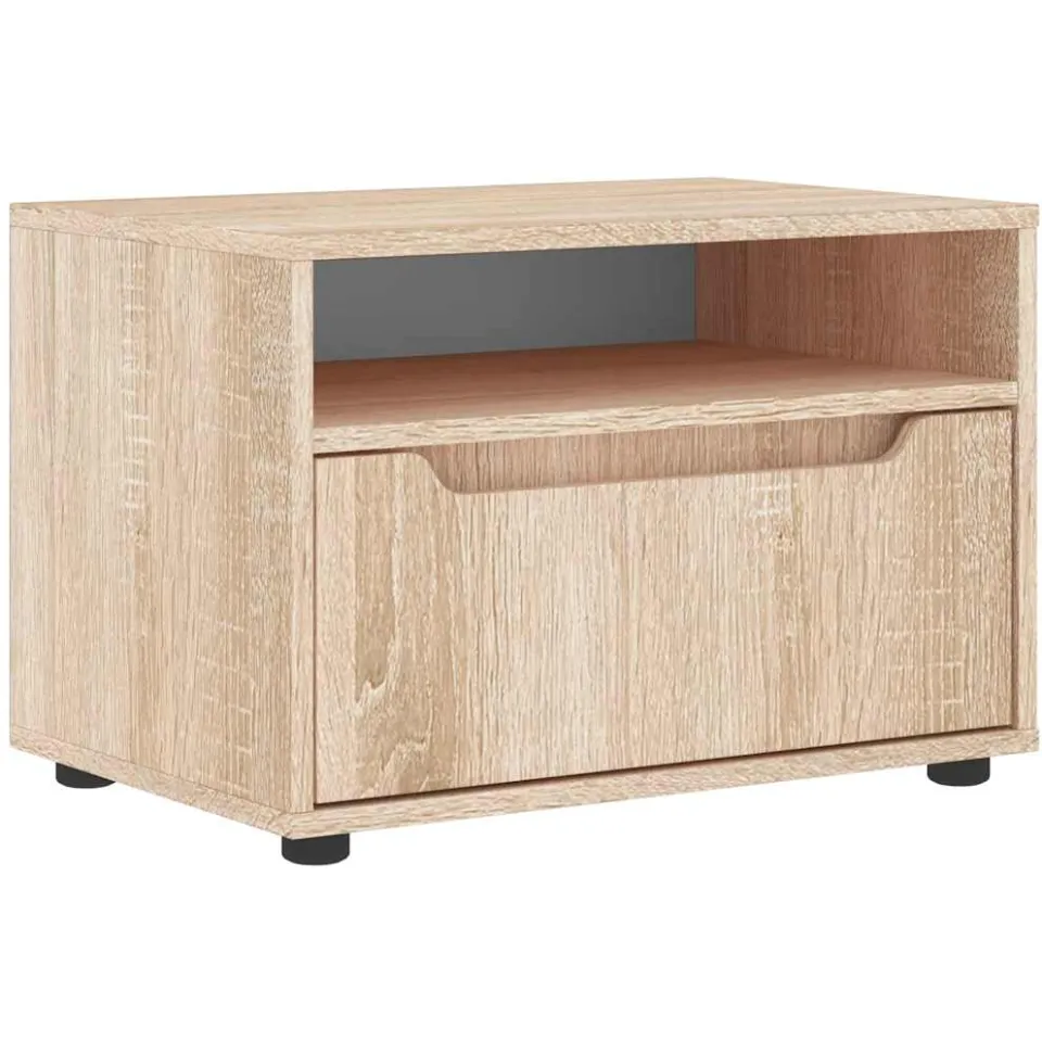 vidaXL Tv-meubel VISNES 60x40x38 cm bewerkt hout sonoma eikenkleurig, foto 3