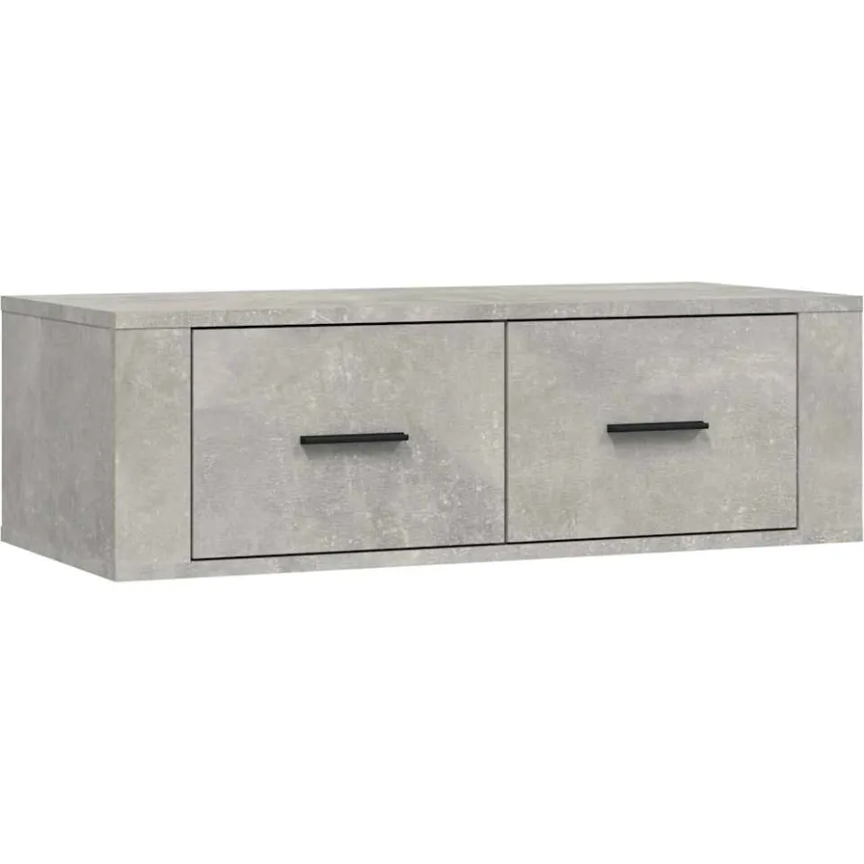 vidaXL Tv-hangmeubel 80x36x25 cm bewerkt hout betongrijs