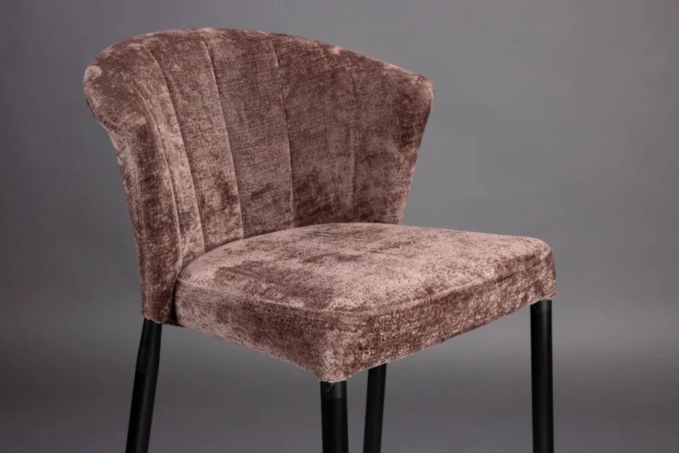 Dutchbone Georgia barkruk mauve paars, foto 4