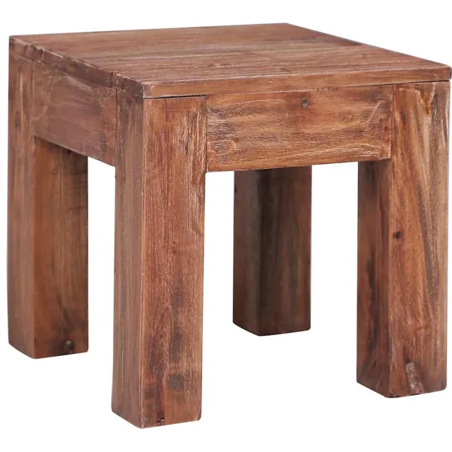 vidaXL Salontafel 30x30x30 cm massief mahoniehout Bruin