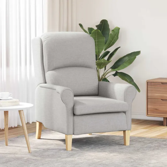 vidaXL Fauteuil Wolken grijs Stof