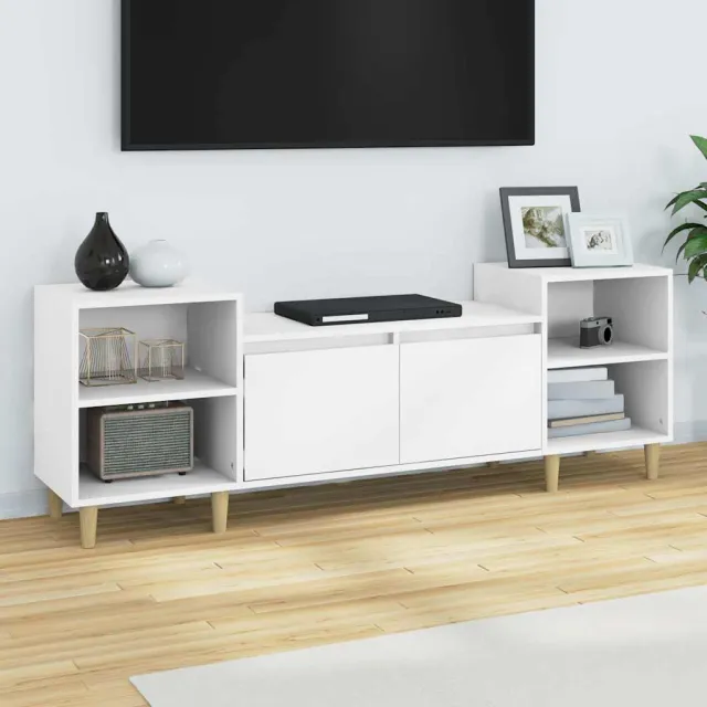 vidaXL Tv-meubel 160x35x55 cm bewerkt hout wit, foto 2