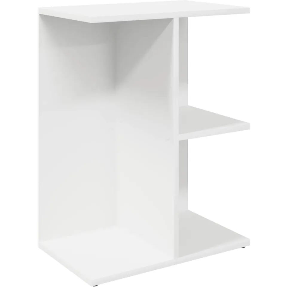vidaXL Nachtkastjes 2 st 46,5x29x61 cm bewerkt hout wit, foto 4