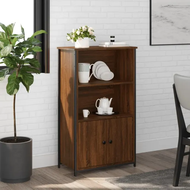 vidaXL Hoge kast 62x32x103,5 cm bewerkt hout bruin eikenkleur, foto 2