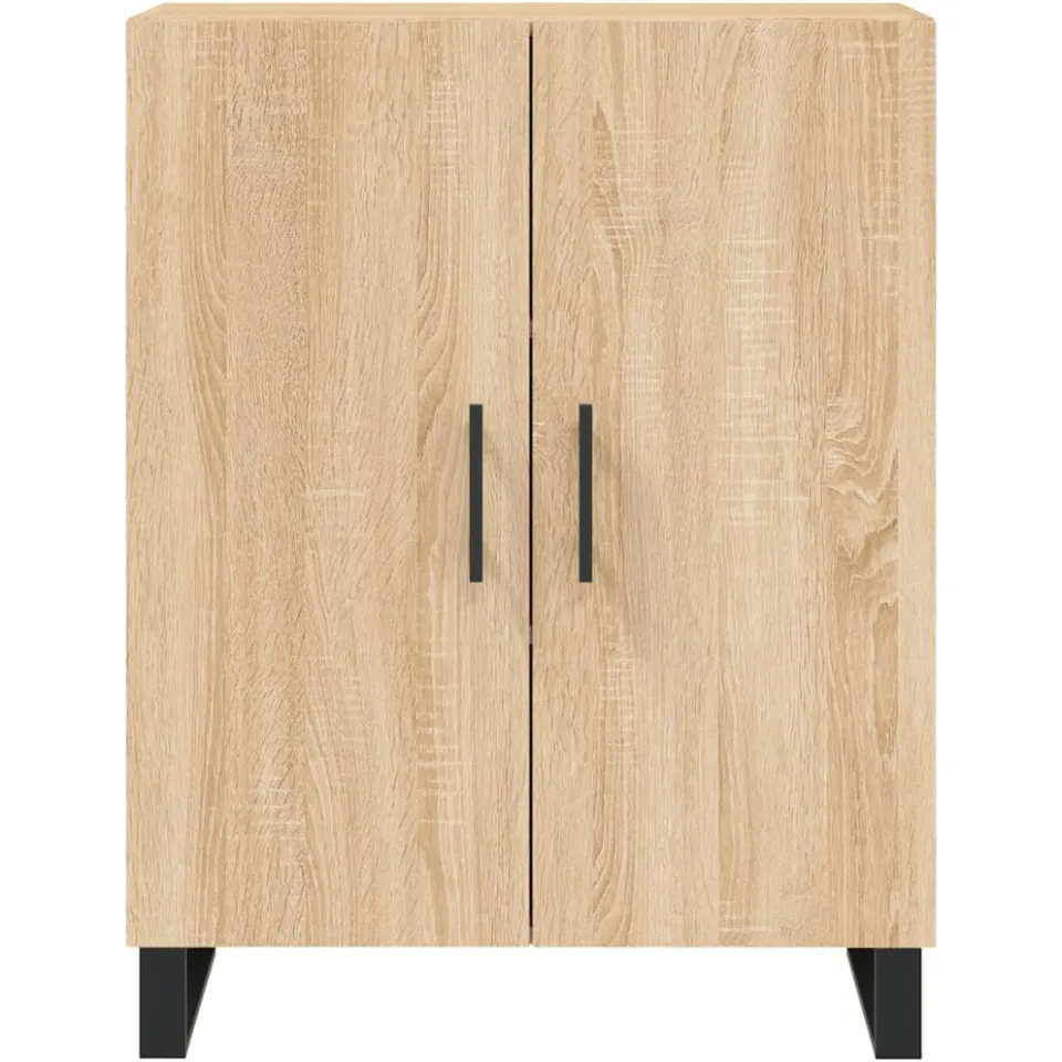 vidaXL Dressoir 69,5x34x90 cm bewerkt hout sonoma eikenkleurig
