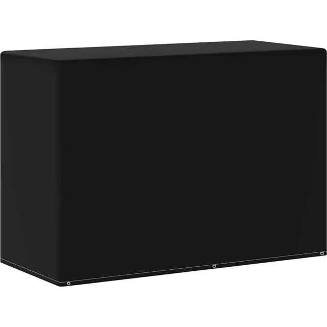 vidaXL Tuinmeubel-/barbecuehoes met 6 oogjes 180x80x125 cm Zwart