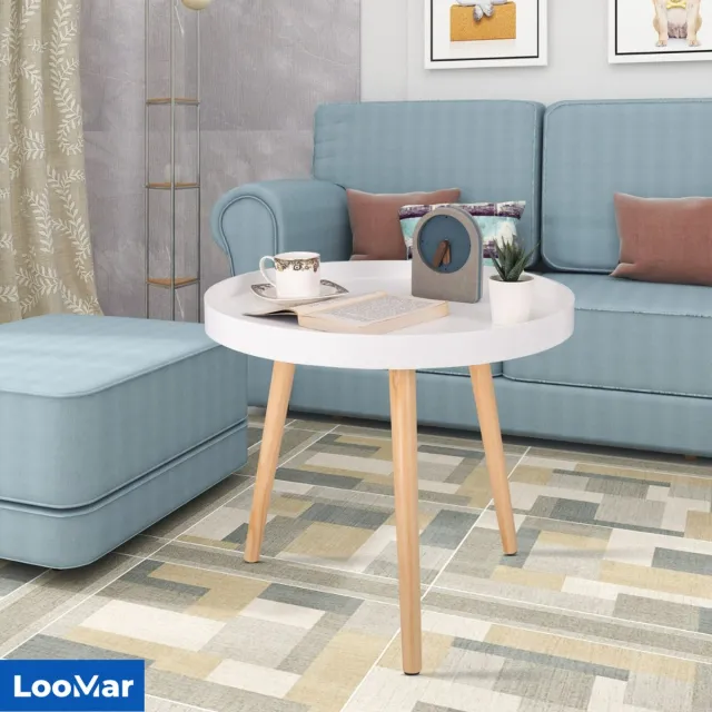 LooMar Koffietafel - Nachtkastje - Salon tafel - Bijzettafel - wit white