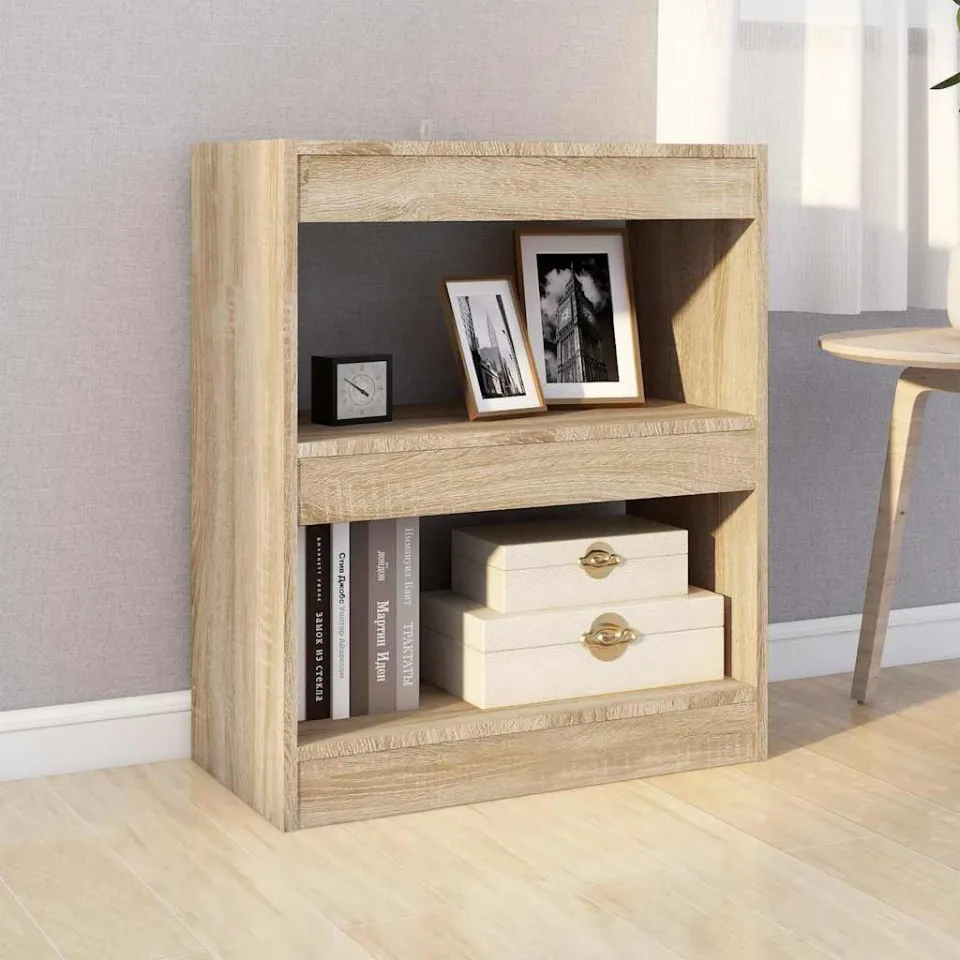 vidaXL Boekenkast / kamerscherm 60x30x72 cm sonoma eikenkleurig, foto 3