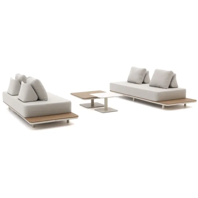Bellagio tuinmeubelen Bellagio San Lupo loungeset 4-delig taupe