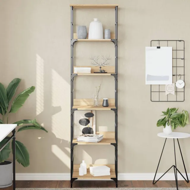 vidaXL Boekenkast Sonoma Eiken 50x33x188,5 cm Bewerkt Hout Bruin