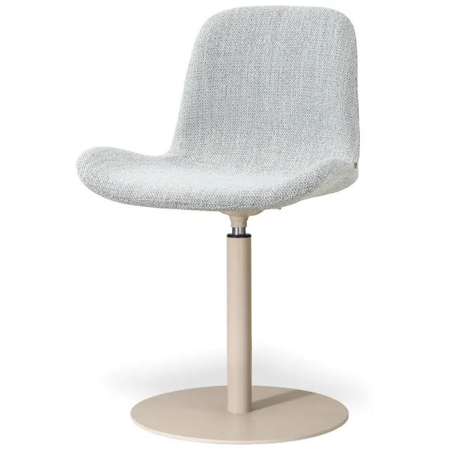 Nolon Niva-Fé draaibare tulp eetkamerstoel grijs melange - beige onderstel