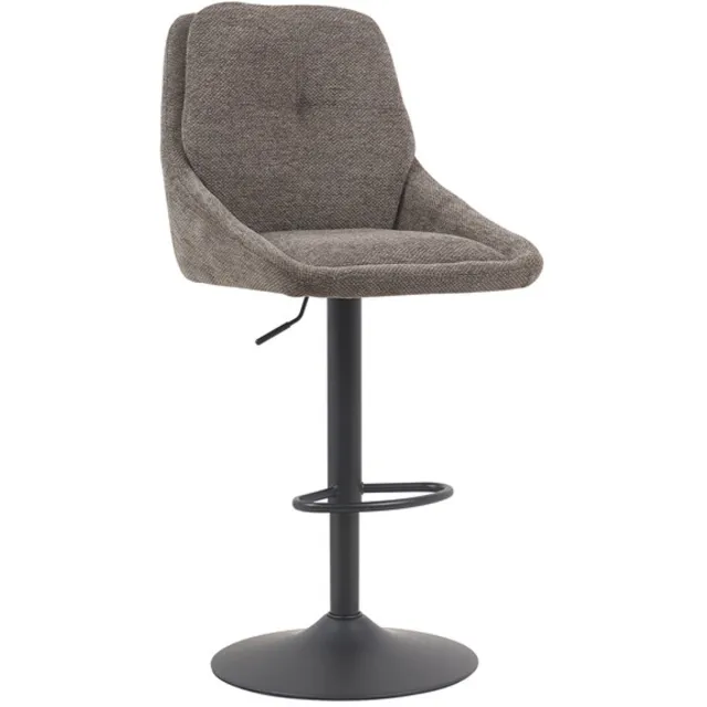 Rousseau Barstoel Sabine Grijs – Verstelbare Zithoogte 64-85 cm – Draaibaar – Rousseau