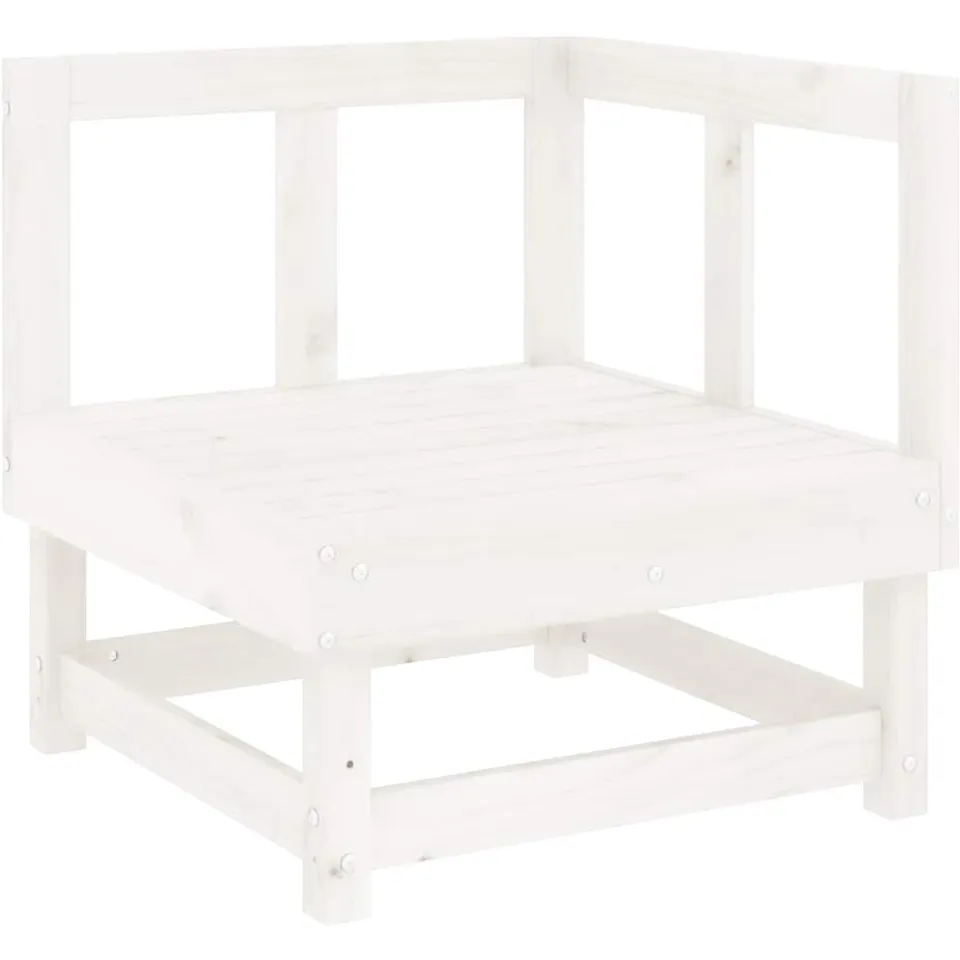 vidaXL 5-delige Loungeset massief grenenhout wit, foto 4