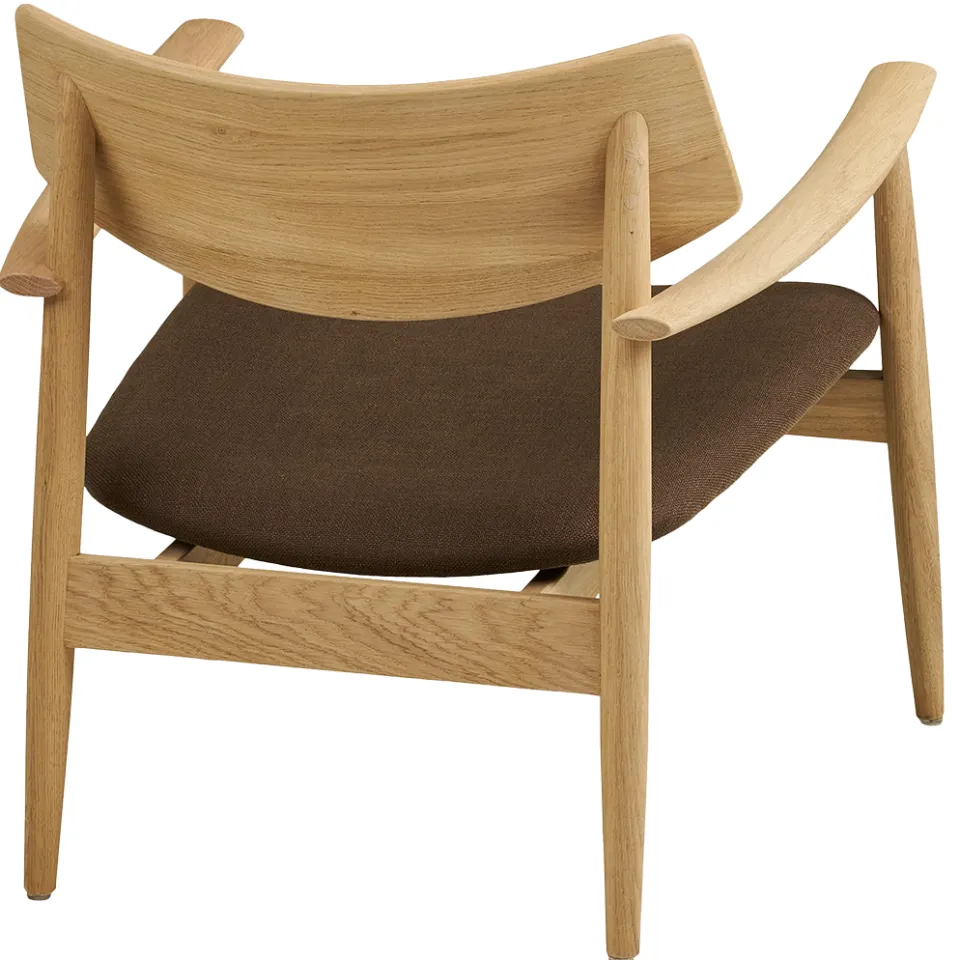 Artichok Otto eikenhouten fauteuil met bruin zitkussen - naturel, foto 3
