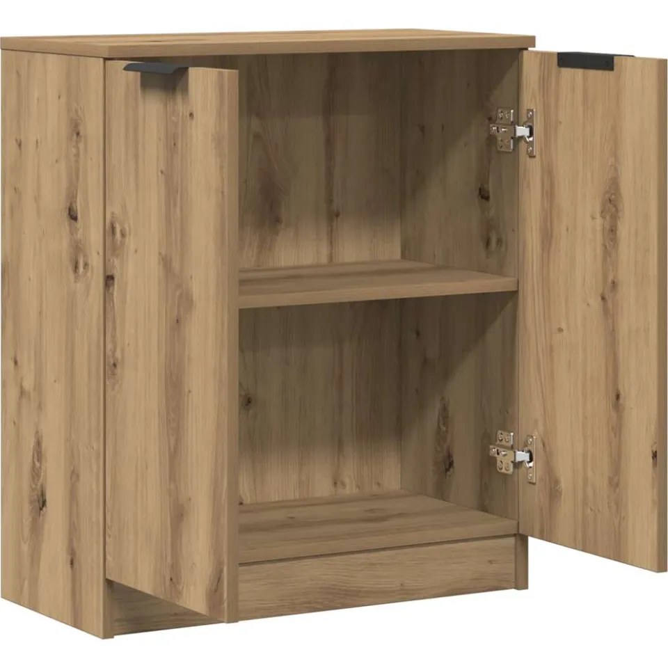 vidaXL Dressoir 60x30x70 cm bewerkt hout artisanaal eikenkleurig, foto 4