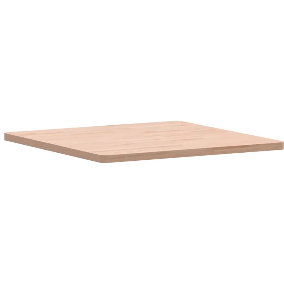 vidaXL Tafelblad vierkant 70x70x2,5 cm massief beukenhout Bruin