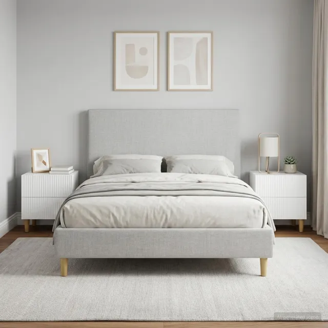 vidaXL Nachtkastje 2 st Hoogglans Wit 43 x 34,5 x 48 cm Bewerkt hout, foto 2